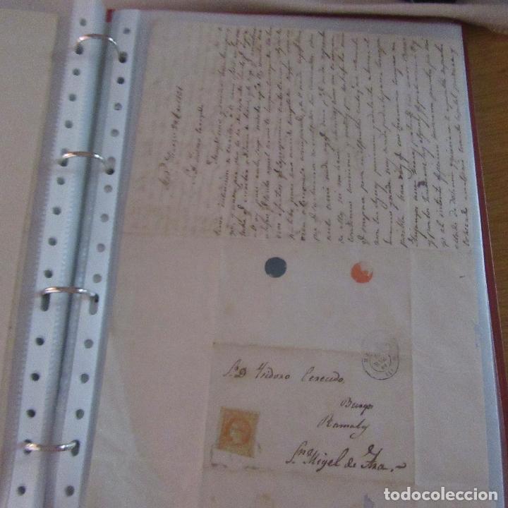 Commercial Letters: legajo muy antigua carta, sello correos a&ntilde;os 1800