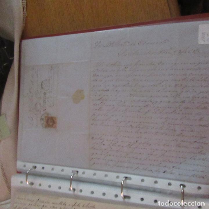 Commercial Letters: legajo muy antigua carta, sello correos a&ntilde;os 1800