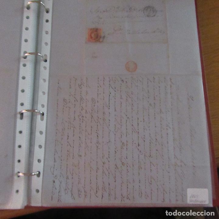 Commercial Letters: legajo muy antigua carta, sello correos a&ntilde;os 1800
