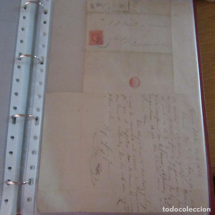 Commercial Letters: legajo muy antigua carta, sello correos a&ntilde;os 1800