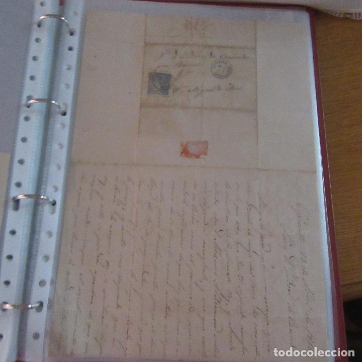 Commercial Letters: legajo muy antigua carta, sello correos a&ntilde;os 1800
