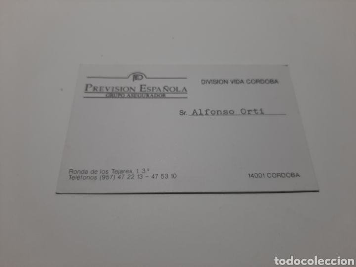 Cartas comerciales: Tarjeta comercial. - Foto 1