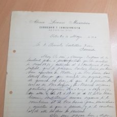 Cartas comerciales: ANTIGUA CARTA COMERCIAL LORENZO MASCUÑAN CORREDOR Y COMISIONISTA HELLIN 1910