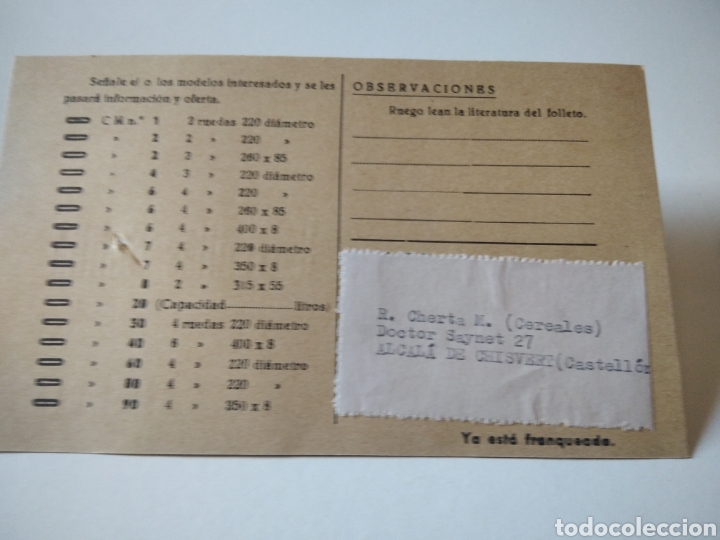 Lettres commerciales: Carretillas Serra Valencia carretillas bolet&iacute;n