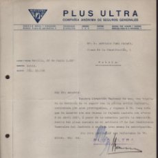 Cartas comerciales: MALAGA, CARTA COMERCIAL -PLUS ULTA- JUNIO 1937, VER FOTO