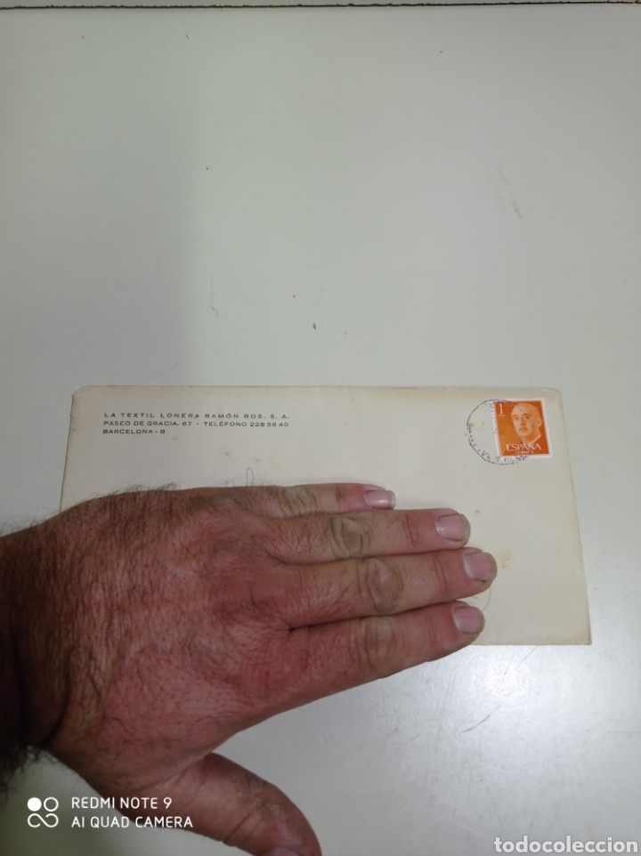 Commercial Letters: Carta publicitaria de 1963. Publicidad de toldos Fiberlon. En perfect&iacute;simo estado menos el sobre.
