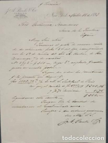 Commercial Letters: Carta comercial. J.A. Pauli & C&ordm;. New York 1893