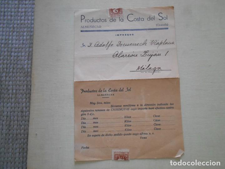 Commercial Letters: carta tarjeta epoca republica almu&ntilde;ecar -granada rara