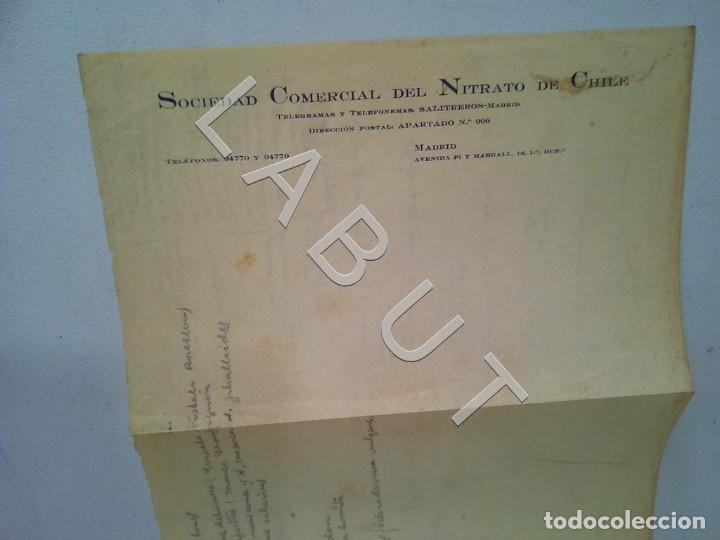 Cartas comerciais: NITRATO DE CHILE HOJA CON MEMBRETE C34