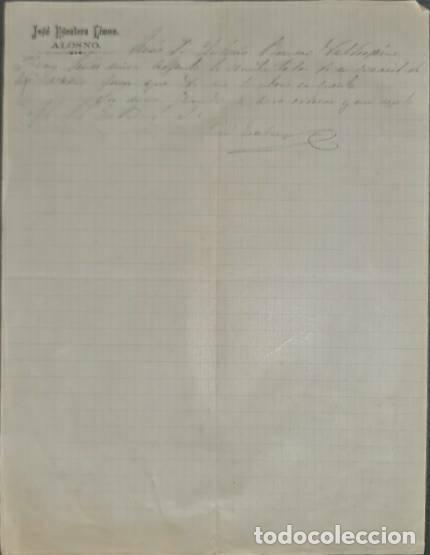 Commercial Letters: Carta comercial. Jos&eacute; Escalera Limon. Alosno. Espa&ntilde;a 1887