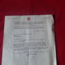 Cartas comerciales: CARTA COMERCIAL FÁBRICA DE SACOS PARA PIENSO, JOSÉ IBARRA Y ASENSI 1948 VALENCIA. Lote 231859020