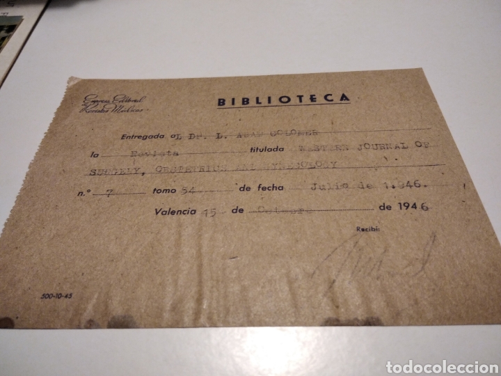 Lettres commerciales: Papel entrega revista Western 1946