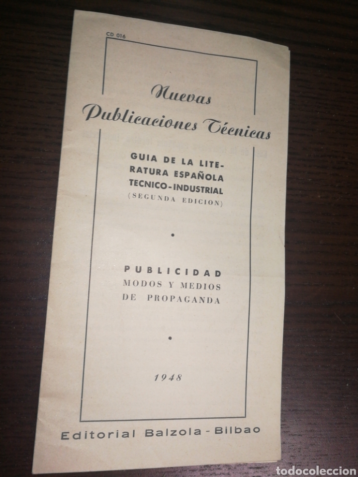 Lettere commerciali: (1948),BAIZOLA BILBAO, TRIPTICO PUBLICACIONES T&Eacute;CNICAS E INDUSTRIALES.