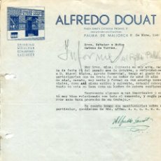 Cartas comerciales: PALMA DE MALLORCA-CUCHILLERIA-VACIADOR ALFREDO DOUAT AÑO 1942