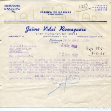 Cartas comerciales: MALLORCA-LLUCHMAYOR-FÁBRICA DE HARINAS JAIME VIDAL ROMAGUERA AÑO 1959