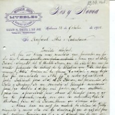 Cartas comerciales: CUBA-HABANA-IMPORTACIÓN MUEBLES ROS Y NOVOA-AÑO 1906-DIRIGIDA A LOS HNOS ALÉS DE SEVILLA