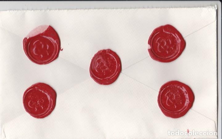 Lettres commerciales: SOBRE DE CARTA DEL BANCO VATICANO A MADRID LACRADO