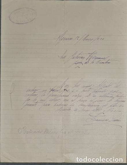 Gesch&auml;ftsbriefe: Carta comercial. Franc&iacute;sco Saez. Algeciras. Espa&ntilde;a 1926