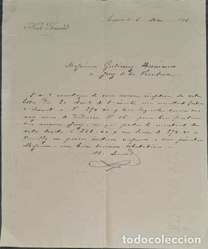 Cartas comerciais: Carta comercial. Noel Isnard. Avignon. Francia 1895