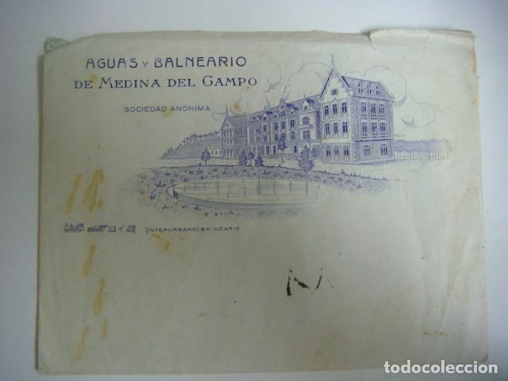 Gesch&auml;ftsbriefe: SOBRE DE AGUAS Y BALNEARIO DE MEDINA DEL CAMPO DE LOS A&Ntilde;OS 1920-(&)