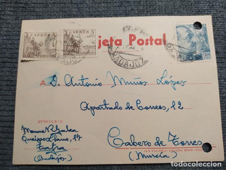 Gesch&auml;ftsbriefe: TARJETA POSTAL MATASELLOS DE ZAFRA, A&Ntilde;O 1953