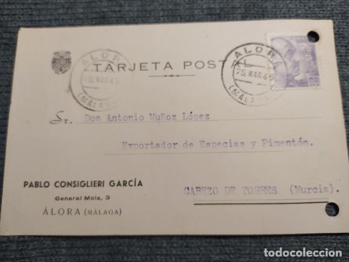 Gesch&auml;ftsbriefe: PABLO CONSIGLIERI GARCIA, &Aacute;LORA. MATASELLOS DE &Aacute;LORA A&Ntilde;O 1945