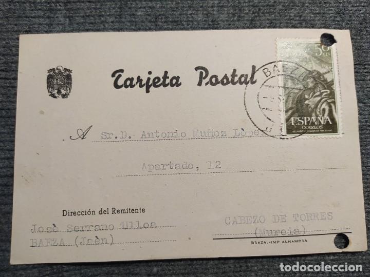 Cartas comerciais: JOSE SERRANO ULLOA. CARTA COMERCIAL. A&Ntilde;O SEPTIEMBRE 1956. MATASELLOS DE BAEZA