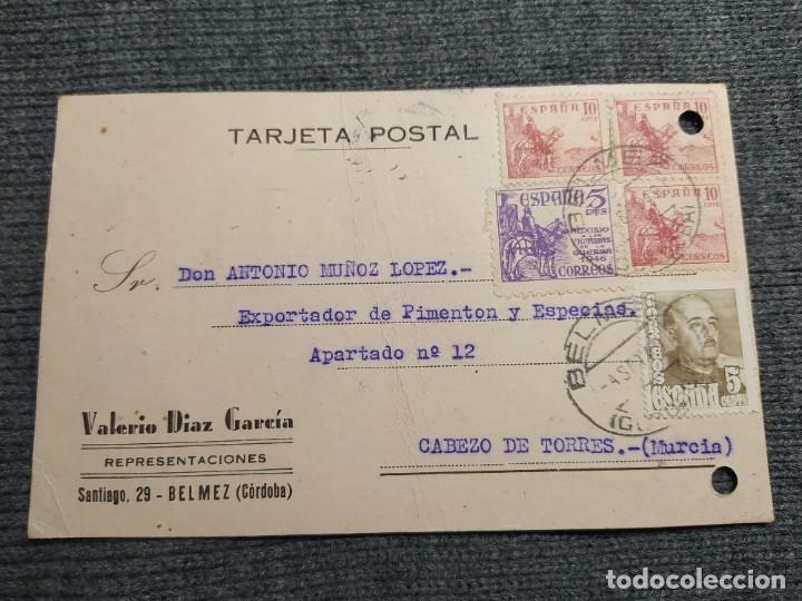 Cartas comerciais: VALERIO DIAZ GARCIA. CARTA COMERCIAL. A&Ntilde;O AGOSTO DE 1949. MATASELLOS DE BELMEZ