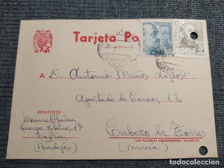 Cartas comerciais: MANUEL RODRIGUEZ GALEA. CARTA COMERCIAL. A&Ntilde;O 1952. MATASELLOS DE ZAFRA