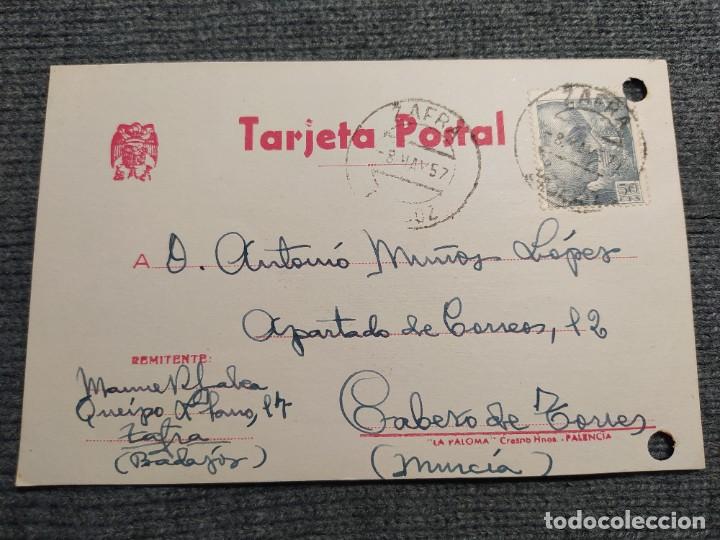 Cartas comerciais: MANUEL RODRIGUEZ GALEA. CARTA COMERCIAL. A&Ntilde;O 1957. MATASELLOS DE ZAFRA