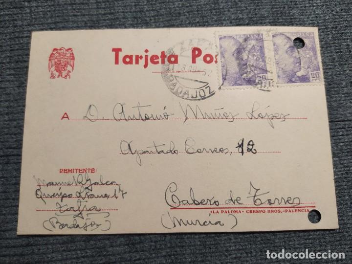 Lettere commerciali: MANUEL RODRIGUEZ GALEA. CARTA COMERCIAL. A&Ntilde;O 1952. MATASELLOS DE ZAFRA