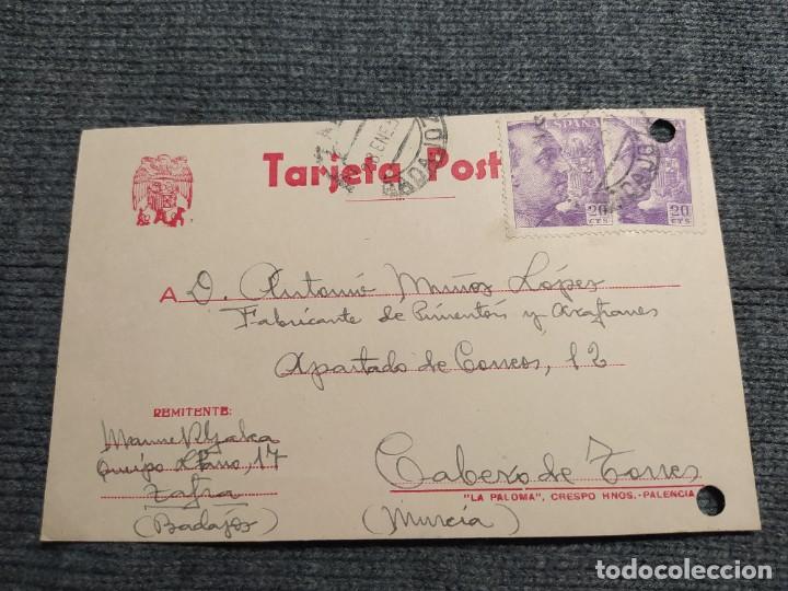 Lettere commerciali: MANUEL RODRIGUEZ GALEA. CARTA COMERCIAL. A&Ntilde;O 1952. MATASELLOS DE ZAFRA