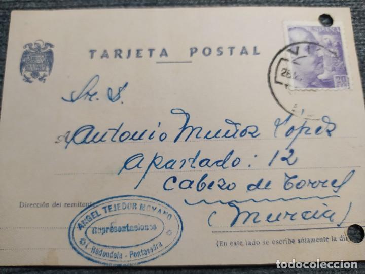 Lettere commerciali: ANGEL TEJEDOR MOYANO. CARTA COMERCIAL. A&Ntilde;O 1945. MATASELLOS DE VIGO