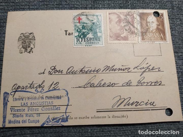Lettere commerciali: VICENTE PEREZ GONZALEZ. CARTA COMERCIAL. A&Ntilde;O 1952. MATASELLOS DE MEDINA DEL CAMPO
