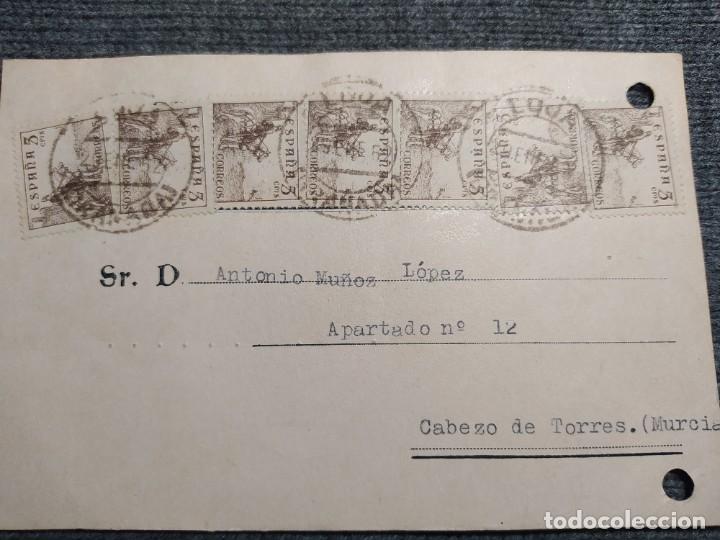 Lettere commerciali: JACINTO CANTERO. CARTA COMERCIAL. A&Ntilde;O 1952. MATASELLOS DE LOJA