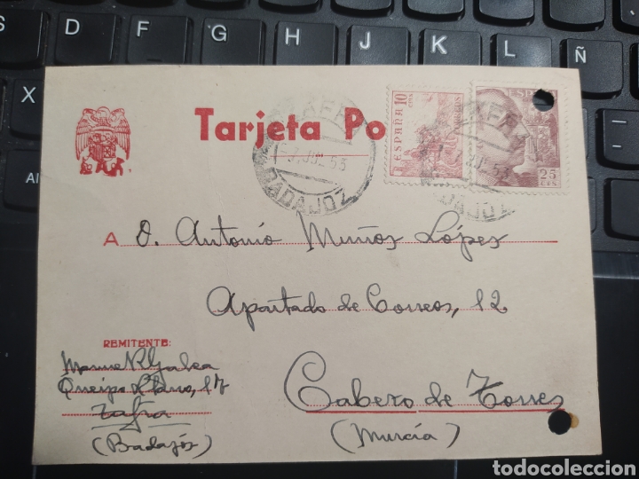 Lettere commerciali: MANUEL RODR&Iacute;GUEZ GALEA. CARTA COMERCIAL. A&Ntilde;O 1953. MATASELLOS ZAFRA