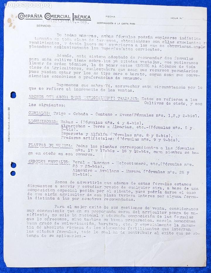 Lettere commerciali: 3 Cartas comerciales Compa&ntilde;&iacute;a Comercial Ib&eacute;rica . Madrid A&ntilde;os 20