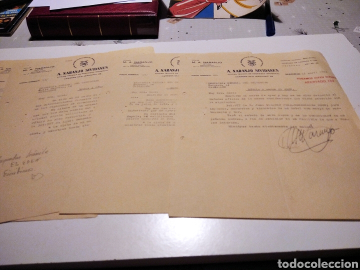 Lettere commerciali: A. Naranjo Sividanes abogado Madrid, 1963