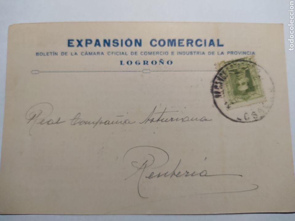 Lettere commerciali: CARTA COMERCIAL CIRCULADA. A&Ntilde;OS 20. EXPANSION COMERCAIL, LOGRO&Ntilde;O. REVERSO TARIFA PRECIOS