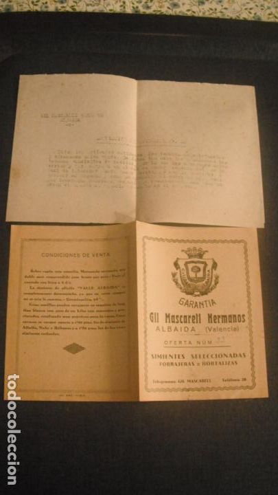 Lettres commerciales: CARTA COMERCIAL GIL MASCARELL HERMANOS, ALBAIDA (VALENCIA) 1945