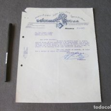 Cartas comerciales: CARTA COMERCIAL DEL ALMACÉN DE PAPEL Y OBJETOS DE ESCRITORIO VICENTE RICO. MADRID 1933. Lote 261606905