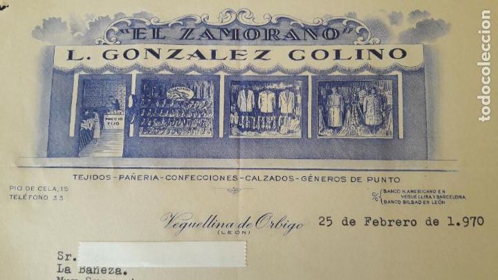 Cartas comerciales: CARTA COMERCIAL DEL COMERCIO TEJIDOS EL ZAMORANO - Foto 2