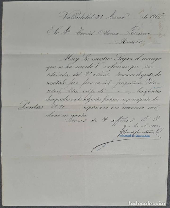 Gesch&auml;ftsbriefe: Hijos de Cantero y C&iacute;a. S.en C.Almac&eacute;n de drogas, productos qu&iacute;micos y farmac&eacute;uticos.Valladolid 1907