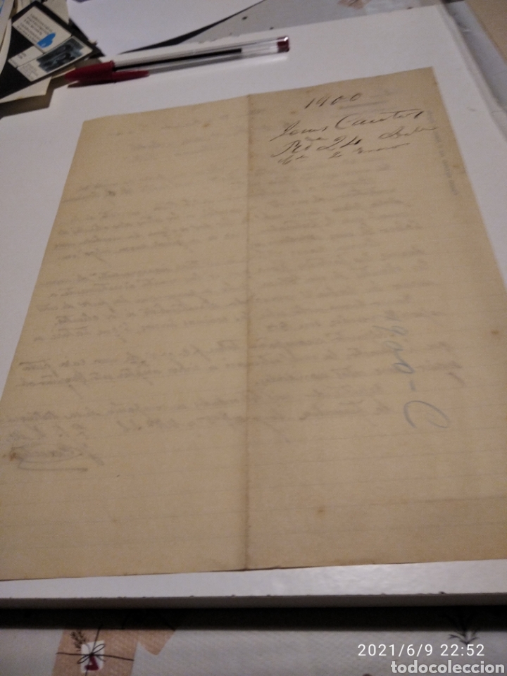 Cartas comerciales: Jes&uacute;s Cantos comisionista Valencia 1900 - Foto 5