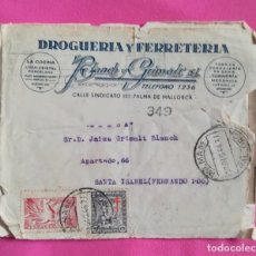 Cartas comerciales: SOBRE, BLANCH Y GRIMALT SL - 1944 - CON SELLOS DE CORREOS Y CENSURA GUBERNAMENTAL. Lote 269073878