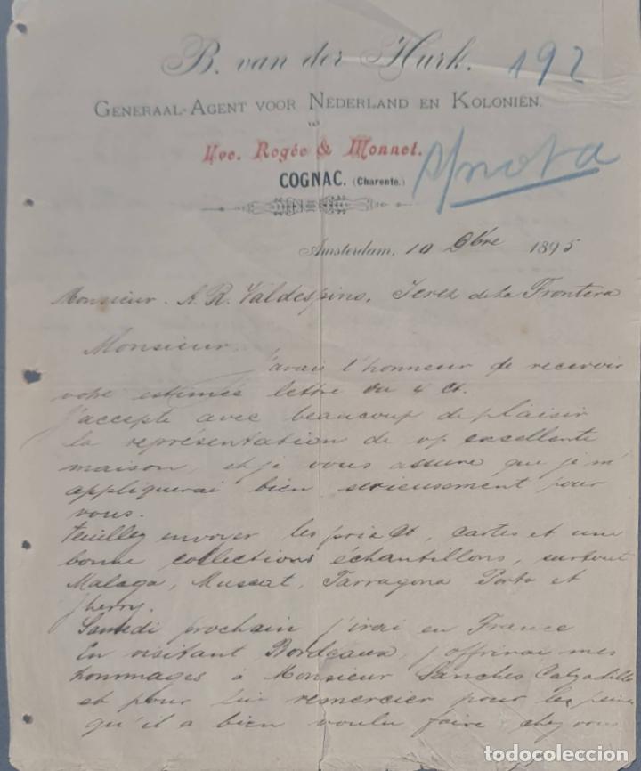 Lettres commerciales: B. van der Hurk. Generaal- Agent voor Nederland en Kolonien. Amsterdam 1895