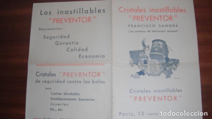 Lettres commerciales: CARTA COMERCIAL , CRISTALES FRANCISCO SANGRA, BARCELONA 1935