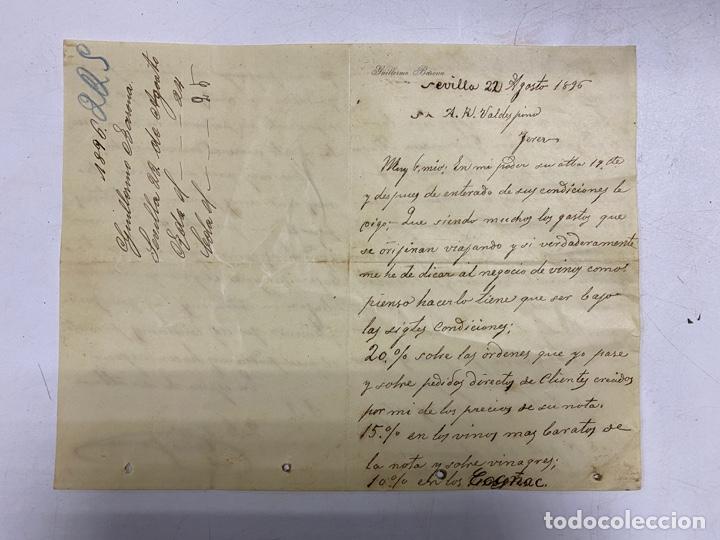 Lettere commerciali: CARTA COMERCIAL. GUILLERMO BARONA. BILBAO, 1896. VER