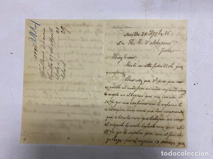 Lettere commerciali: CARTA COMERCIAL. GUILLERMO BARONA. BILBAO, 1896. VER