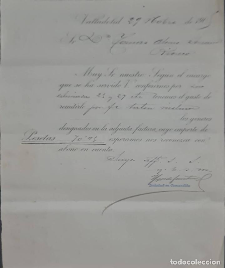 Cartas comerciais: Hijos de Cantero y C&iacute;a. S.en C.Almac&eacute;n de drogas, productos qu&iacute;micos y farmac&eacute;uticos.Valladolid 1905